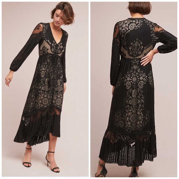 Anthropologie Dresses & Skirts - New Anthro Farm Rio Devore Sheer Maxi Dress RARE